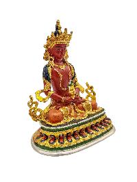 [aparimita], Buddhist Miniature Statue, [high Quality], [partly Gold Plated], [traditional Color Finishing], [high Quality]