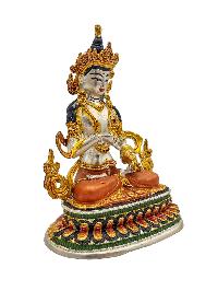 [vajrasattva], Buddhist Miniature Statue, [high Quality], [partly Gold Plated], [traditional Color Finishing], [high Quality]