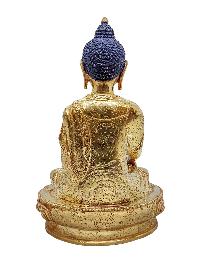[shakyamuni Buddha], Buddhist Handmade Statue, [gold Plated] And [face Painted]