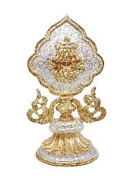 Buddhist Handmade [eight] Set Tibetan Offering Set Of Ashtamangala, [partly Gold Plated, Silver Plated]