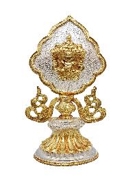 Buddhist Handmade [eight] Set Tibetan Offering Set Of Ashtamangala, [partly Gold Plated, Silver Plated]
