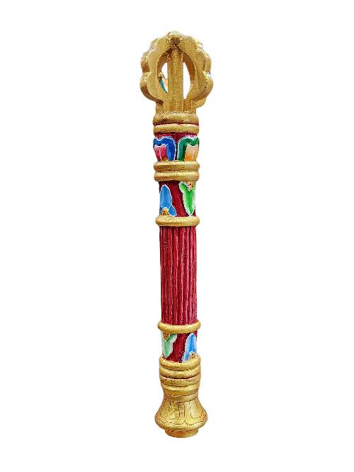 Wooden Candle Holder, [painted], Hand Carved,candle Stand