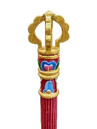 Wooden Candle Holder, [painted], Hand Carved,candle Stand