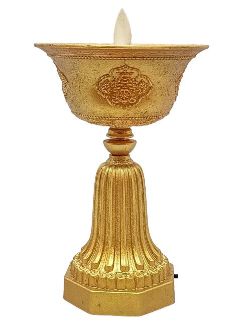 Electric Rechargeable Butter Lamp, Buddhist Ritual Items