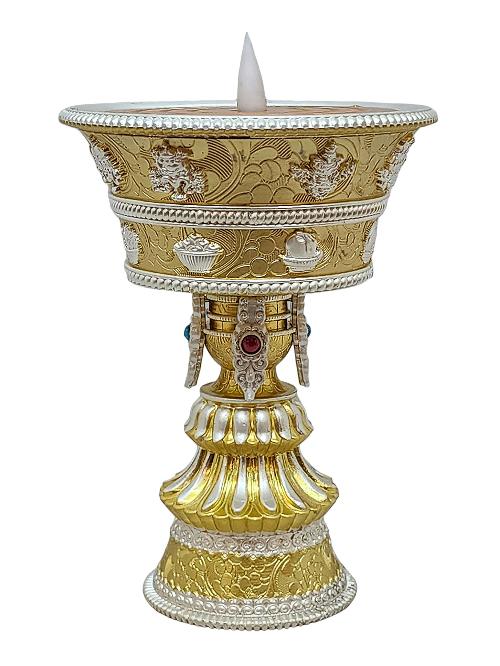 Electric Rechargeable Butter Lamp, Buddhist Ritual Items