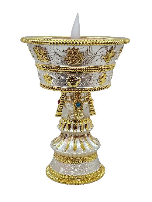 Electric Rechargeable Butter Lamp, Buddhist Ritual Items