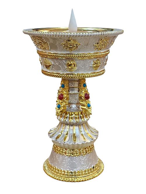 Electric Rechargeable Butter Lamp, Buddhist Ritual Items