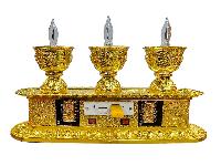 Electric Mane Butter Lamp With Music, Buddhist Ritual Items