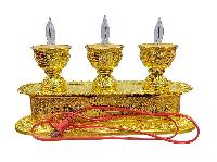 Electric Mane Butter Lamp With Music, Buddhist Ritual Items