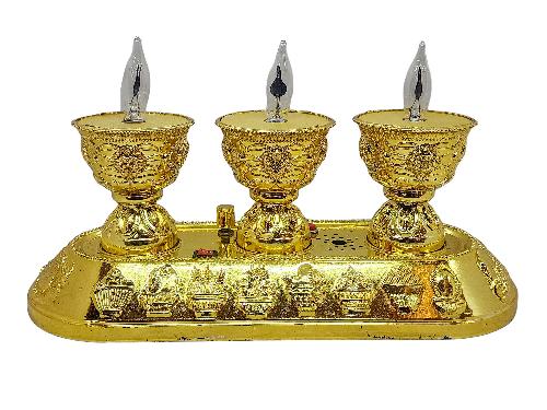 Electric Butter Lamp With Music, Buddhist Ritual Items
