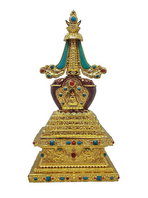 [stupa], Buddhist Statue, [stone Setting]
