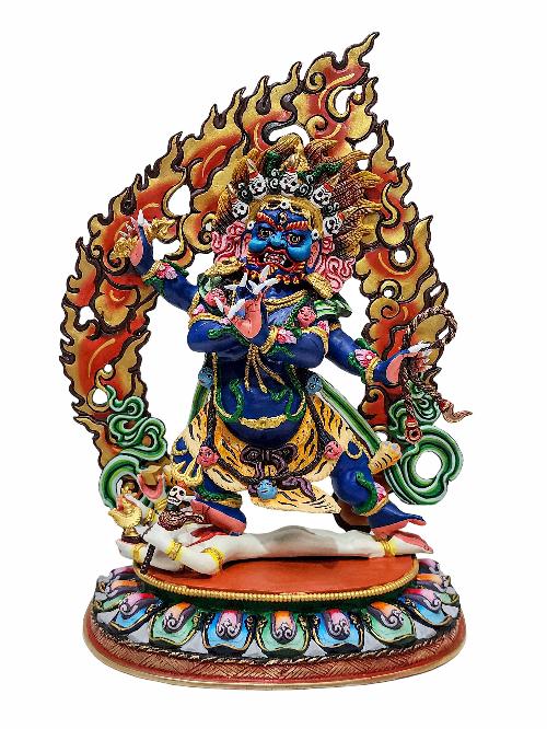 [vajrapani] Statue, Buddhist Handmade Statue, [traditional Colour Finishing]