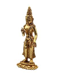 [padmapani Lokeshvara], Buddhist Handmade Statue, [gold Plated]