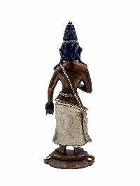 [padmapani Lokeshvara], Buddhist Handmade Statue, [silver And Chocolate Oxidized]