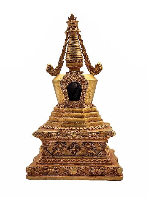 [stupa], Buddhist Statue, [gold Plated]