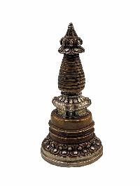 [stupa], Buddhist Statue, [chocolate Oxidized]