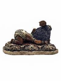 [ganesh], Buddhist Statue, [silver And Chocolate Oxidized]