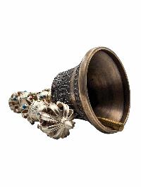 Bell And Dorje [vajra], [high Quality], Antique Finishing, [silver Plated]