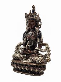 [aparimita], Buddhist Statue, [silver And Chocolate Oxidized]