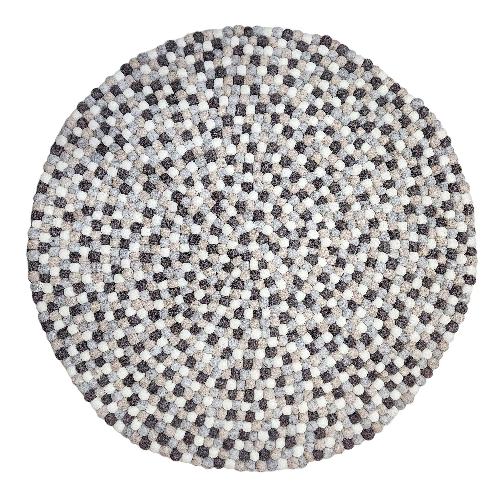 [felt Beads Matt], Handwoven In Nepal, Natural Color, Large Size, Felt Carpet