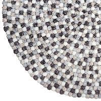 [felt Beads Matt], Handwoven In Nepal, Natural Color, Large Size, Felt Carpet