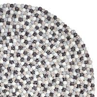 [felt Beads Matt], Handwoven In Nepal, Natural Color, Large Size, Felt Carpet