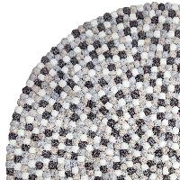 [felt Beads Matt], Handwoven In Nepal, Natural Color, Large Size, Felt Carpet