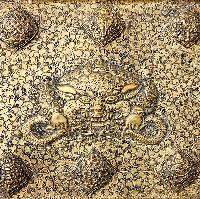 Buddhist Metal Wall Hanging, Tibetan Calendar With [cheppu]