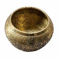 Gulpa Singing Bowl With [fine Carving], [select Accessories]