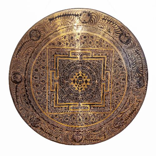 Handmade [gong], Bronze Chau Gong, Tam-tam Gong, Symphonic Gong With [mandala] Etching