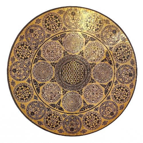 Handmade [gong], Bronze Chau Gong, Tam-tam Gong, Symphonic Gong With [mandala] Etching