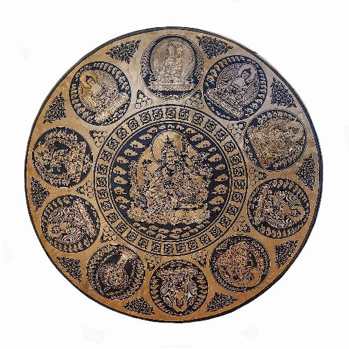 Handmade [gong], Bronze Chau Gong, Tam-tam Gong, Symphonic Gong With [guru Padmasambhava] Etching