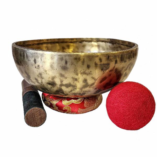 [singing Bowl], Buddhist Hand Beaten, Antique Finishing