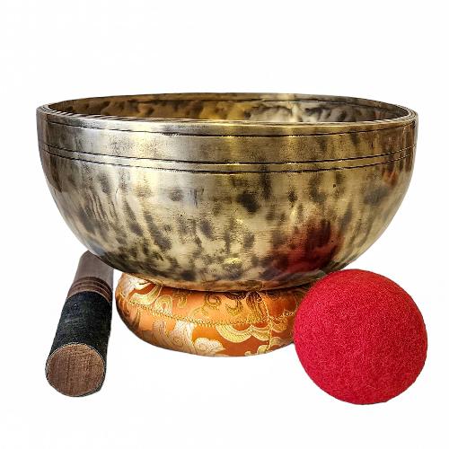 [singing Bowl], Buddhist Hand Beaten, Antique Finishing