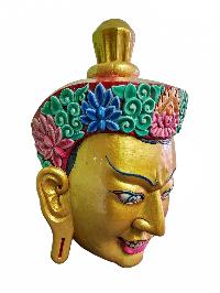 [padmasambhava] Guru, Handmade Wooden Mask, [painted], [high Quality], Rimpoche