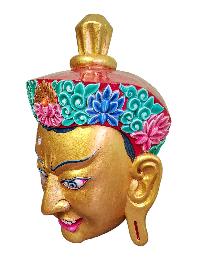 [padmasambhava] Guru, Handmade Wooden Mask, [painted], [high Quality], Rimpoche
