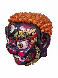[dorje Drolo], Handmade Wooden Mask, [painted], [high Quality]