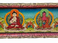 [pancha Buddha], Wall Hanging, Hand Painted