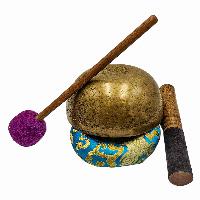 Kopre Singing Bowl, Buddhist Hand Beaten, Antique Finishing, [select Accessories]