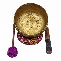 Kopre Singing Bowl, Buddhist Hand Beaten, Antique Finishing, [select Accessories]