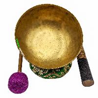 Kopre Singing Bowl, Buddhist Hand Beaten, Antique Finishing, [select Accessories]