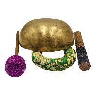 Kopre Singing Bowl, Buddhist Hand Beaten, Antique Finishing, [select Accessories]