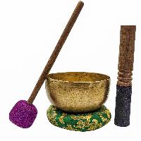 Kopre Singing Bowl, Buddhist Hand Beaten, Antique Finishing, [select Accessories]