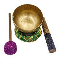 Kopre Singing Bowl, Buddhist Hand Beaten, Antique Finishing, [select Accessories]