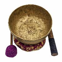 Kopre Singing Bowl, Buddhist Hand Beaten, Antique Finishing, [select Accessories]