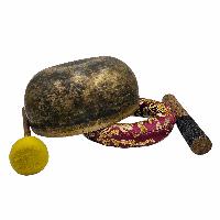 Kopre Singing Bowl, Buddhist Hand Beaten, Antique Finishing, [select Accessories]