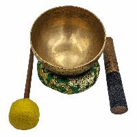 Kopre Singing Bowl, Buddhist Hand Beaten, Antique Finishing, [select Accessories]
