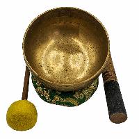 Kopre Singing Bowl, Buddhist Hand Beaten, Antique Finishing, [select Accessories]
