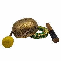 Kopre Singing Bowl, Buddhist Hand Beaten, Antique Finishing, [select Accessories]