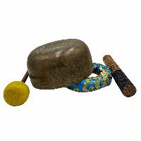 [singing Bowl], Buddhist Hand Beaten, Antique Finishing, [select Accessories]